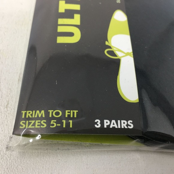 Summer Soles 3 Pair Ultra Absorbent Stay Dry Shoe Liners, Women's Size 5-11 -Blk - Picture 5 of 8